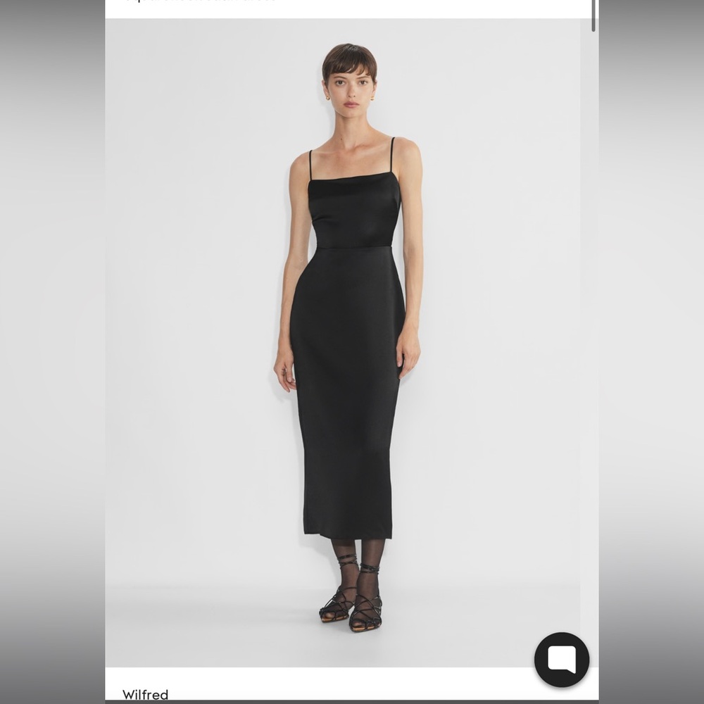 Aritzia Wilfred Madelyn Satin Dress NWT